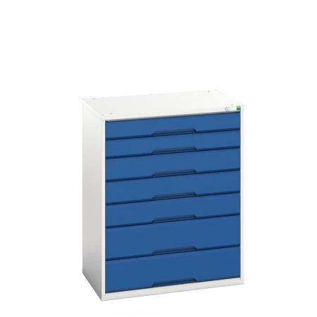 16925149 - VERSO Armoire à Tiroirs - Avec 7 Tiroirs - LxPxH 800x550x1000mm - Bleu Gentiane RAL 5010 16925149 - VERSO Armoire à Tiroirs - Avec 7 Tiroirs - LxPxH 800x550x1000mm - Bleu Gentiane RAL 5010