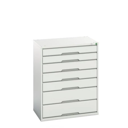 16925149 - VERSO Armoire à Tiroirs - Avec 7 Tiroirs - LxPxH 800x550x1000mm - Gris Clair RAL 7035 16925149 - VERSO Armoire à Tiroirs - Avec 7 Tiroirs - LxPxH 800x550x1000mm - Gris Clair RAL 7035