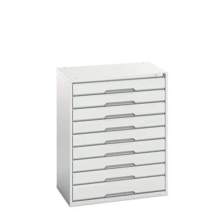 16925157 - VERSO Armoire à Tiroirs - Avec 9 Tiroirs - LxPxH 800x550x1000mm - Gris Clair RAL 7035 16925157 - VERSO Armoire à Tiroirs - Avec 9 Tiroirs - LxPxH 800x550x1000mm - Gris Clair RAL 7035