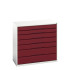 16925249 - VERSO Armoire à Tiroirs - Avec 7 Tiroirs - LxPxH 1050x550x1000mm - Rouge Pourpre RAL 3004 16925249 - VERSO Armoire à Tiroirs - Avec 7 Tiroirs - LxPxH 1050x550x1000mm - Rouge Pourpre RAL 3004