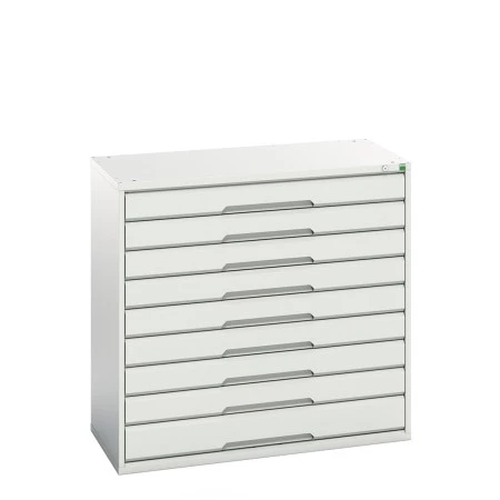 16925257 - VERSO Armoire à Tiroirs - Avec 9 Tiroirs - LxPxH 1050x550x1000mm - Gris Clair RAL 7035 16925257 - VERSO Armoire à Tiroirs - Avec 9 Tiroirs - LxPxH 1050x550x1000mm - Gris Clair RAL 7035