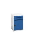 16925016 - VERSO Armoire à Tiroirs - Avec 2 Tiroirs et 1 Porte - LxPxH 525x550x800mm - Bleu Gentiane RAL 5010 16925016 - VERSO Armoire à Tiroirs - Avec 2 Tiroirs et 1 Porte - LxPxH 525x550x800mm - Bleu Gentiane RAL 5010