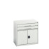 16925116 - VERSO Armoire à Tiroirs - Avec 2 Tiroirs et 1 Porte - LxPxH 800x550x800mm - Gris Clair RAL 7035 16925116 - VERSO Armoire à Tiroirs - Avec 2 Tiroirs et 1 Porte - LxPxH 800x550x800mm - Gris Clair RAL 7035
