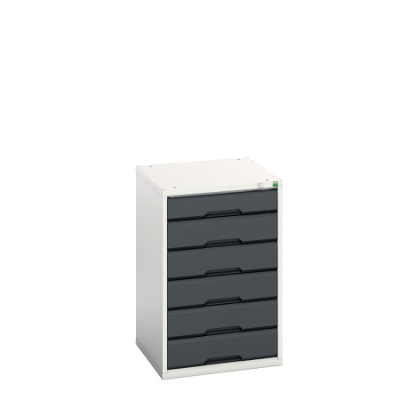 16925014 - VERSO Armoire à Tiroirs - Avec 6 Tiroirs - LxPxH 525x550x800mm - Gris Anthracite RAL 7016 16925014 - VERSO Armoire à Tiroirs - Avec 6 Tiroirs - LxPxH 525x550x800mm - Gris Anthracite RAL 7016