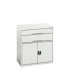 16925137 - VERSO Armoire à Tiroirs - Avec 2 Tiroirs et 1 Porte - LxPxH 800x550x900mm - Gris Clair RAL 7035 16925137 - VERSO Armoire à Tiroirs - Avec 2 Tiroirs et 1 Porte - LxPxH 800x550x900mm - Gris Clair RAL 7035