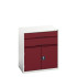16925137 - VERSO Armoire à Tiroirs - Avec 2 Tiroirs et 1 Porte - LxPxH 800x550x900mm - Rouge Pourpre RAL 3004 16925137 - VERSO Armoire à Tiroirs - Avec 2 Tiroirs et 1 Porte - LxPxH 800x550x900mm - Rouge Pourpre RAL 3004