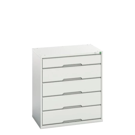 16925117 - VERSO Armoire à Tiroirs - Avec 5 Tiroirs - LxPxH 800x550x900mm - Gris Clair RAL 7035 16925117 - VERSO Armoire à Tiroirs - Avec 5 Tiroirs - LxPxH 800x550x900mm - Gris Clair RAL 7035