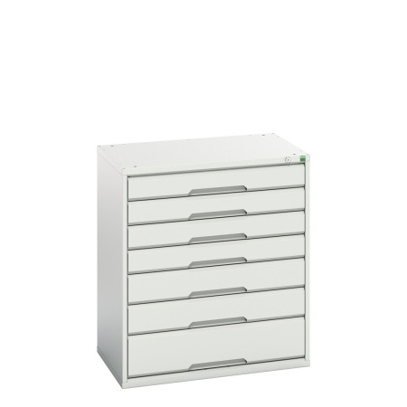 16925129 - VERSO Armoire à Tiroirs - Avec 7 Tiroirs - LxPxH 800x550x900mm - Gris Clair RAL 7035 16925129 - VERSO Armoire à Tiroirs - Avec 7 Tiroirs - LxPxH 800x550x900mm - Gris Clair RAL 7035