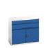 16925237 - VERSO Armoire à Tiroirs - Avec 2 Tiroirs et 1 Porte - LxPxH 1050x550x900mm - Bleu Gentiane RAL 5010 16925237 - VERSO Armoire à Tiroirs - Avec 2 Tiroirs et 1 Porte - LxPxH 1050x550x900mm - Bleu Gentiane RAL 5010