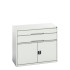 16925237 - VERSO Armoire à Tiroirs - Avec 2 Tiroirs et 1 Porte - LxPxH 1050x550x900mm - Gris Clair RAL 7035 16925237 - VERSO Armoire à Tiroirs - Avec 2 Tiroirs et 1 Porte - LxPxH 1050x550x900mm - Gris Clair RAL 7035