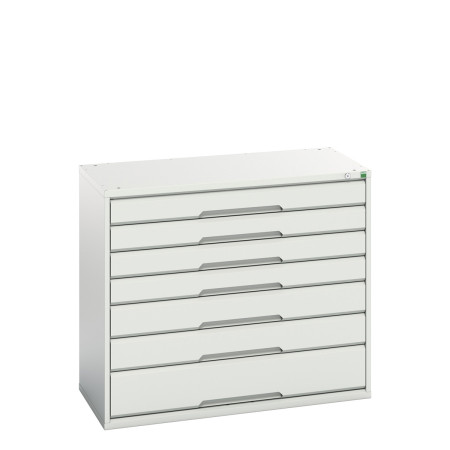 16925229 - VERSO Armoire à Tiroirs - Avec 7 Tiroirs - LxPxH 1050x550x900mm - Gris Clair RAL 7035 16925229 - VERSO Armoire à Tiroirs - Avec 7 Tiroirs - LxPxH 1050x550x900mm - Gris Clair RAL 7035