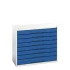 16925233 - VERSO Armoire à Tiroirs - Avec 8 Tiroirs - LxPxH 1050x550x900mm - Bleu Gentiane RAL 5010 16925233 - VERSO Armoire à Tiroirs - Avec 8 Tiroirs - LxPxH 1050x550x900mm - Bleu Gentiane RAL 5010
