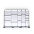 43020687.51 - jeu de séparateurs ETS-107150-7 - 16 compartiments en vue haute 43020687.51 - jeu de séparateurs ETS-107150-7 - 16 compartiments en vue haute