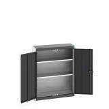40031009 - Armoire Standard CUBIO - Avec 2 Tablettes - LxPxH 800x325x1000mm - Gris Anthracite RAL 7016 40031009 - Armoire Standard CUBIO - Avec 2 Tablettes - LxPxH 800x325x1000mm - Gris Anthracite RAL 7016