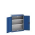 40031009 - Armoire Standard CUBIO - Avec 2 Tablettes - LxPxH 800x325x1000mm - Bleu Gentiane RAL 5010 40031009 - Armoire Standard CUBIO - Avec 2 Tablettes - LxPxH 800x325x1000mm - Bleu Gentiane RAL 5010