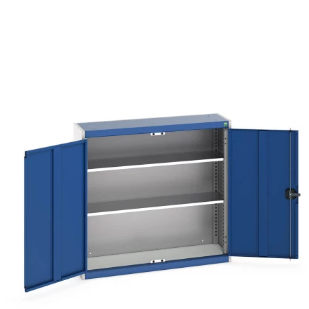 40031015 - Armoire Standard CUBIO - Avec 2 Tablettes - LxPxH 1050x325x1000mm - Bleu Gentiane RAL 5010 40031015 - Armoire Standard CUBIO - Avec 2 Tablettes - LxPxH 1050x325x1000mm - Bleu Gentiane RAL 5010