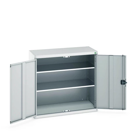 40031027 - Armoire Standard CUBIO - Avec 2 Tablettes - LxPxH 1050x525x1000mm - Gris Clair RAL 7035 40031027 - Armoire Standard CUBIO - Avec 2 Tablettes - LxPxH 1050x525x1000mm - Gris Clair RAL 7035