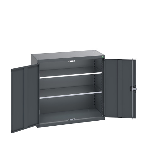 40031027 - Armoire Standard CUBIO - Avec 2 Tablettes - LxPxH 1050x525x1000mm - Full Gris Anthracite RAL 7016 40031027 - Armoire Standard CUBIO - Avec 2 Tablettes - LxPxH 1050x525x1000mm - Full Gris Anthracite RAL 7016