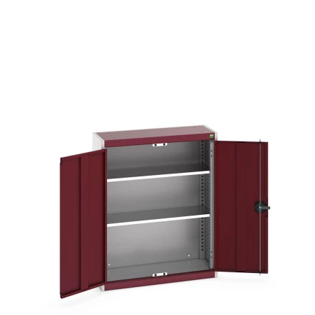 40031009 - Armoire Standard CUBIO - Avec 2 Tablettes - LxPxH 800x325x1000mm - Rouge Pourpre RAL 3004 40031009 - Armoire Standard CUBIO - Avec 2 Tablettes - LxPxH 800x325x1000mm - Rouge Pourpre RAL 3004