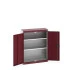 40031009 - Armoire Standard CUBIO - Avec 2 Tablettes - LxPxH 800x325x1000mm - Rouge Pourpre RAL 3004 40031009 - Armoire Standard CUBIO - Avec 2 Tablettes - LxPxH 800x325x1000mm - Rouge Pourpre RAL 3004
