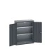 40031009 - Armoire Standard CUBIO - Avec 2 Tablettes - LxPxH 800x325x1000mm - Full Gris Anthracite RAL 7016 40031009 - Armoire Standard CUBIO - Avec 2 Tablettes - LxPxH 800x325x1000mm - Full Gris Anthracite RAL 7016