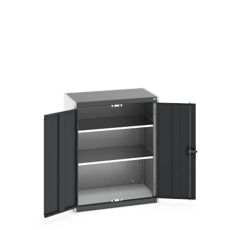 40031021 - Armoire Standard CUBIO - Avec 2 Tablettes - LxPxH 800x525x1000mm - Gris Anthracite RAL 7016 40031021 - Armoire Standard CUBIO - Avec 2 Tablettes - LxPxH 800x525x1000mm - Gris Anthracite RAL 7016