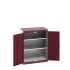 40031021 - Armoire Standard CUBIO - Avec 2 Tablettes - LxPxH 800x525x1000mm - Rouge Pourpre RAL 3004 40031021 - Armoire Standard CUBIO - Avec 2 Tablettes - LxPxH 800x525x1000mm - Rouge Pourpre RAL 3004