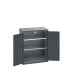 40031021 - Armoire Standard CUBIO - Avec 2 Tablettes - LxPxH 800x525x1000mm - Full Gris Anthracite RAL 7016 40031021 - Armoire Standard CUBIO - Avec 2 Tablettes - LxPxH 800x525x1000mm - Full Gris Anthracite RAL 7016