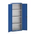 40031012 - Armoire Standard CUBIO - Avec 3 Tablettes - LxPxH 800x325x2000mm - Bleu Gentiane RAL 5010 40031012 - Armoire Standard CUBIO - Avec 3 Tablettes - LxPxH 800x325x2000mm - Bleu Gentiane RAL 5010