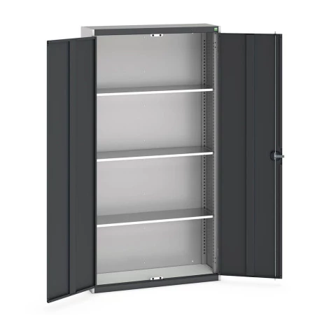40031018 - Armoire Standard CUBIO - Avec 3 Tablettes - LxPxH 1050x325x2000mm - Gris Anthracite RAL 7016 40031018 - Armoire Standard CUBIO - Avec 3 Tablettes - LxPxH 1050x325x2000mm - Gris Anthracite RAL 7016