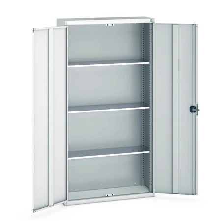 40031018 - Armoire Standard CUBIO - Avec 3 Tablettes - LxPxH 1050x325x2000mm - Gris Clair RAL 7035 40031018 - Armoire Standard CUBIO - Avec 3 Tablettes - LxPxH 1050x325x2000mm - Gris Clair RAL 7035