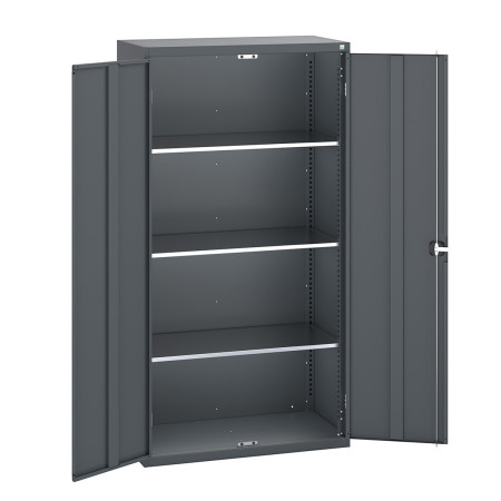 40031030 - Armoire Standard CUBIO - Avec 3 Tablettes - LxPxH 1050x525x2000mm - Full Gris Anthracite RAL 7016 40031030 - Armoire Standard CUBIO - Avec 3 Tablettes - LxPxH 1050x525x2000mm - Full Gris Anthracite RAL 7016