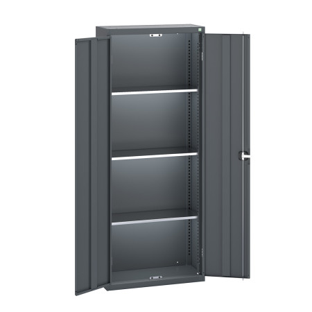40031012 - Armoire Standard CUBIO - Avec 3 Tablettes - LxPxH 800x325x2000mm - Full Gris Anthracite RAL 7016 40031012 - Armoire Standard CUBIO - Avec 3 Tablettes - LxPxH 800x325x2000mm - Full Gris Anthracite RAL 7016