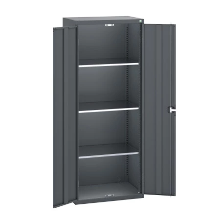 40031024 - Armoire Standard CUBIO - Avec 3 Tablettes - LxPxH 800x525x2000mm - Full Gris Anthracite RAL 7016 40031024 - Armoire Standard CUBIO - Avec 3 Tablettes - LxPxH 800x525x2000mm - Full Gris Anthracite RAL 7016