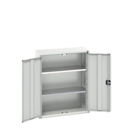16926114 - VERSO Armoire à Portes - Avec 2 Tablettes - LxPxH 800x350x1000mm + Murale - Gris Clair RAL 7035 16926114 - VERSO Armoire à Portes - Avec 2 Tablettes - LxPxH 800x350x1000mm + Murale - Gris Clair RAL 7035