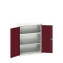 16926114 - VERSO Armoire à Portes - Avec 2 Tablettes - LxPxH 800x350x1000mm + Murale - Rouge Pourpre RAL 3004 16926114 - VERSO Armoire à Portes - Avec 2 Tablettes - LxPxH 800x350x1000mm + Murale - Rouge Pourpre RAL 3004