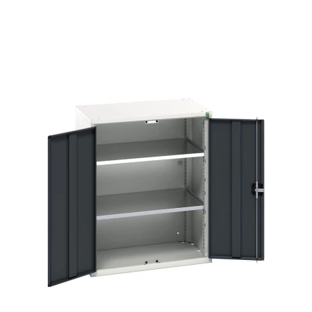 16926159 - VERSO Armoire à Portes - Avec 2 Tablettes - LxPxH 800x550x1000mm - Gris Anthracite RAL 7016 16926159 - VERSO Armoire à Portes - Avec 2 Tablettes - LxPxH 800x550x1000mm - Gris Anthracite RAL 7016