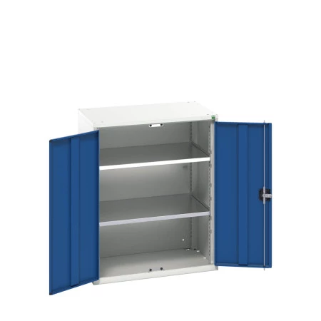 16926159 - VERSO Armoire à Portes - Avec 2 Tablettes - LxPxH 800x550x1000mm - Bleu Gentiane RAL 5010 16926159 - VERSO Armoire à Portes - Avec 2 Tablettes - LxPxH 800x550x1000mm - Bleu Gentiane RAL 5010