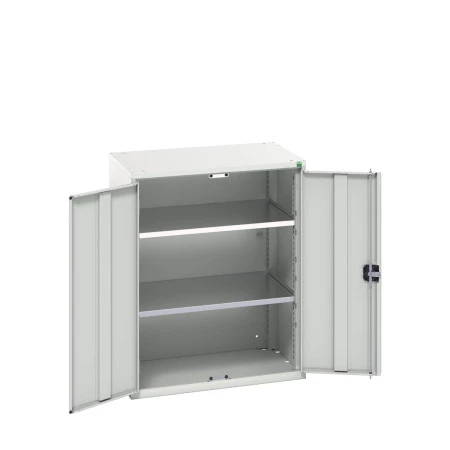 16926159 - VERSO Armoire à Portes - Avec 2 Tablettes - LxPxH 800x550x1000mm - Gris Clair RAL 7035 16926159 - VERSO Armoire à Portes - Avec 2 Tablettes - LxPxH 800x550x1000mm - Gris Clair RAL 7035