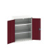 16926159 - VERSO Armoire à Portes - Avec 2 Tablettes - LxPxH 800x550x1000mm - Rouge Pourpre RAL 3004 16926159 - VERSO Armoire à Portes - Avec 2 Tablettes - LxPxH 800x550x1000mm - Rouge Pourpre RAL 3004