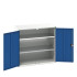 16926259 - VERSO Armoire à Portes - Avec 2 Tablettes - LxPxH 1050x550x1000mm - Bleu Gentiane RAL 5010 16926259 - VERSO Armoire à Portes - Avec 2 Tablettes - LxPxH 1050x550x1000mm - Bleu Gentiane RAL 5010