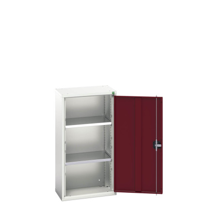 16926014 - VERSO Armoire à Porte - Avec 2 Tablettes - LxPxH 525x350x1000mm + Murale - Rouge Pourpre RAL 3004 16926014 - VERSO Armoire à Porte - Avec 2 Tablettes - LxPxH 525x350x1000mm + Murale - Rouge Pourpre RAL 3004