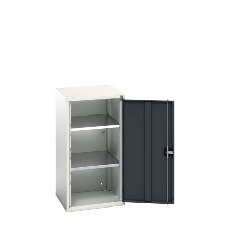 16926059 - VERSO Armoire à Porte - Avec 2 Tablettes - LxPxH 525x550x1000mm - Gris Anthracite RAL 7016 16926059 - VERSO Armoire à Porte - Avec 2 Tablettes - LxPxH 525x550x1000mm - Gris Anthracite RAL 7016