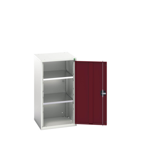 16926059 - VERSO Armoire à Porte - Avec 2 Tablettes - LxPxH 525x550x1000mm - Rouge Pourpre RAL 3004 16926059 - VERSO Armoire à Porte - Avec 2 Tablettes - LxPxH 525x550x1000mm - Rouge Pourpre RAL 3004