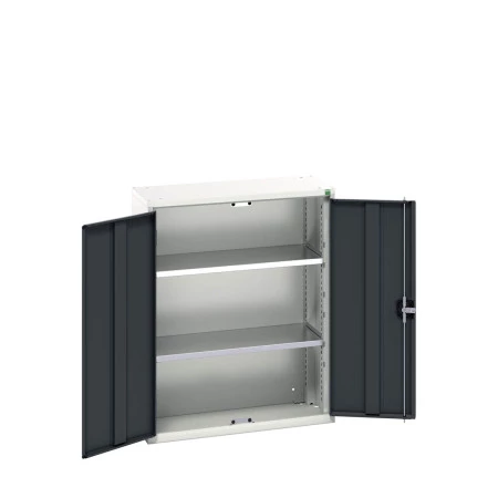 16926114 - VERSO Armoire à Portes - Avec 2 Tablettes - LxPxH 800x350x1000mm + Murale - Gris Anthracite RAL 7016 16926114 - VERSO Armoire à Portes - Avec 2 Tablettes - LxPxH 800x350x1000mm + Murale - Gris Anthracite RAL 7016
