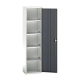 16926019 - VERSO Armoire à Porte - Avec 4 Tablettes - LxPxH 525x350x2000mm - Gris Anthracite RAL 7016 16926019 - VERSO Armoire à Porte - Avec 4 Tablettes - LxPxH 525x350x2000mm - Gris Anthracite RAL 7016