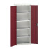 16926119 - VERSO Armoire à Portes - Avec 4 Tablettes - LxPxH 800x350x2000mm - Rouge Pourpre RAL 3004 16926119 - VERSO Armoire à Portes - Avec 4 Tablettes - LxPxH 800x350x2000mm - Rouge Pourpre RAL 3004