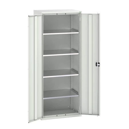 16926167 - VERSO Armoire à Portes - Avec 4 Tablettes - LxPxH 800x550x2000mm - Gris Clair RAL 7035 16926167 - VERSO Armoire à Portes - Avec 4 Tablettes - LxPxH 800x550x2000mm - Gris Clair RAL 7035