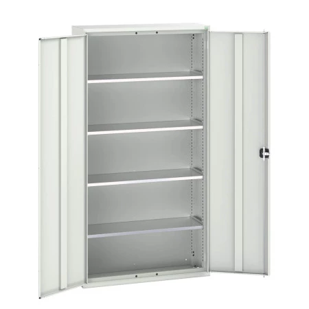 16926219 - VERSO Armoire à Portes - Avec 4 Tablettes - LxPxH 1050x350x2000mm - Gris Clair RAL 7035 16926219 - VERSO Armoire à Portes - Avec 4 Tablettes - LxPxH 1050x350x2000mm - Gris Clair RAL 7035