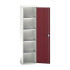 16926019 - VERSO Armoire à Porte - Avec 4 Tablettes - LxPxH 525x350x2000mm - Rouge Pourpre RAL 3004 16926019 - VERSO Armoire à Porte - Avec 4 Tablettes - LxPxH 525x350x2000mm - Rouge Pourpre RAL 3004